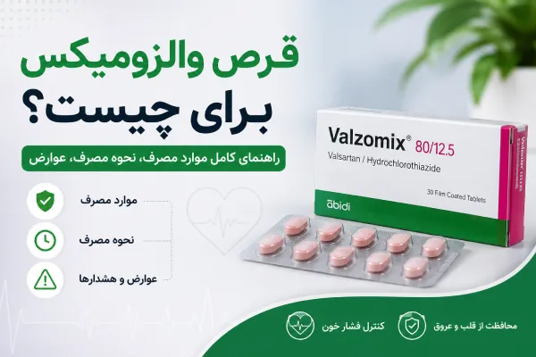قرص والزومیکس برای فشار خون | نحوه مصرف، عوارض، تداخلات و هشدارها